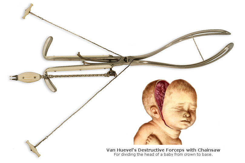 Van Huevel's Destructive Forceps with Chainsaw
